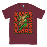 Burgundy xmas lightning bolt Classic Tee - Jasminsmagicworld