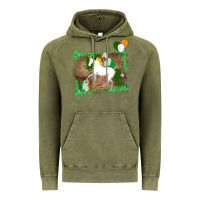 Vintage Olive Unicorn Dabbing with Shamrock for St. Patricks Day Vintage Hoodie - Bettercallsaul