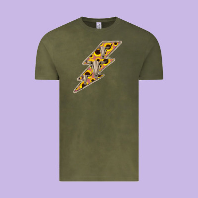 Sunflower And Skull Lightning Vintage Tee Designed By Bettercallsaul