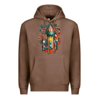 Chestnut Let's get lit Premium Hoodie - FaDigitalArtStudio