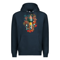 Navy Let's get lit Premium Hoodie - FaDigitalArtStudio