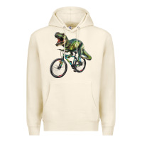 Tofu t rex dinosaur riding dinosaur Premium Hoodie - RanaPortraitStore