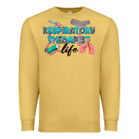 Antique Gold Western Respiratory Therapist Life Premium Sweatshirt - LillyAllenDesigns