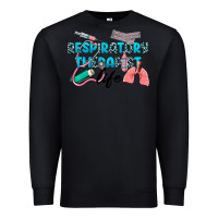 Black Western Respiratory Therapist Life Premium Sweatshirt - LillyAllenDesigns