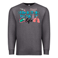 Charcoal Heather Western Respiratory Therapist Life Premium Sweatshirt - LillyAllenDesigns