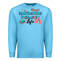 Ocean Blue Western Respiratory Therapist Life Premium Sweatshirt - LillyAllenDesigns