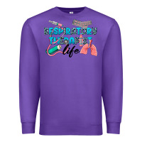 Purple Western Respiratory Therapist Life Premium Sweatshirt - LillyAllenDesigns