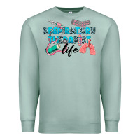 Seafoam Western Respiratory Therapist Life Premium Sweatshirt - LillyAllenDesigns