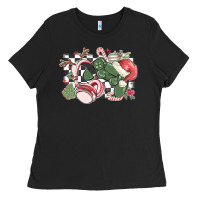 Black gamer christmas game controller Ladies Tee - MaliasSmallBusiness