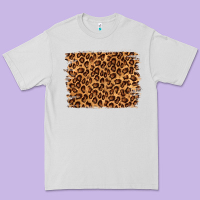Leopard Background Premium Tee Designed By Nancycooperartshop
