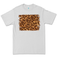 Dove Grey leopard background Premium Tee - NancyCooperArtShop