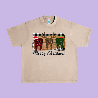 Merry Christmas Teeth Urban Heavy Tee Designed By Bettercallsaul