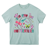 Arona you give me butterflies Heavy Core Tee - MaliasSmallBusiness