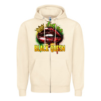 Sandshell Future black queen Zipper Hoodie - FaDigitalArtStudio