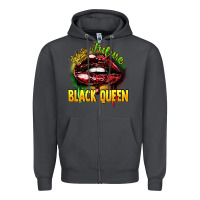 Smoke Future black queen Zipper Hoodie - FaDigitalArtStudio