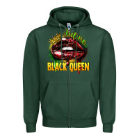Sports Green Future black queen Zipper Hoodie - FaDigitalArtStudio