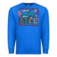 True Royal Nurse life leopard frame Premium Sweatshirt - LillyAllenDesigns
