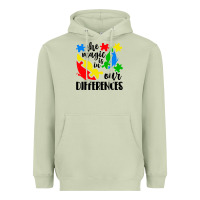 Matcha the magic is in our differences Heavyweight Hoodie - CowhideDigitalArt