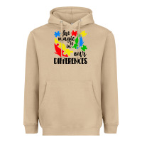 Mushroom the magic is in our differences Heavyweight Hoodie - CowhideDigitalArt