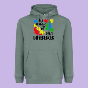 The Magic Is In Our Differences Heavyweight Hoodie Designed By Cowhidedigitalart