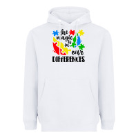 White the magic is in our differences Heavyweight Hoodie - CowhideDigitalArt