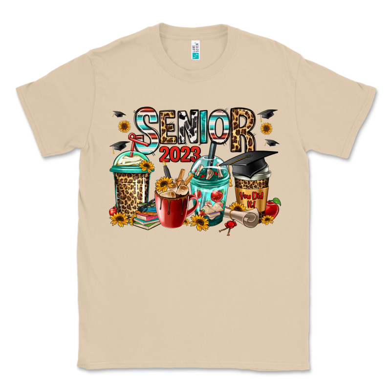 Senior 2023 Coffee Cups Classic Tee by Jasminsmagicworld | Teevron