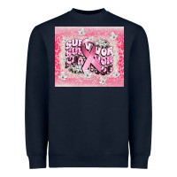 Navy survivor cancer awareness Heavyweight Sweatshirt - CowGirlArtShop