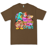 Cacao i just want stay home and craft Premium Tee - NancyCooperArtShop
