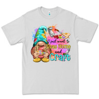 Dove Grey i just want stay home and craft Premium Tee - NancyCooperArtShop
