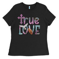 Black true love Ladies Tee - NancyCooperArtShop