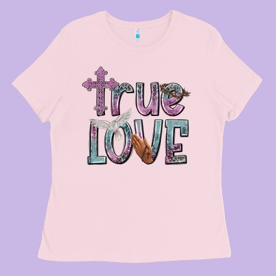 True Love Ladies Tee Designed By Nancycooperartshop