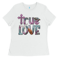 White true love Ladies Tee - NancyCooperArtShop