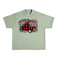 Oil Green merryy christmas truck Urban Heavy Tee - Bettercallsaul