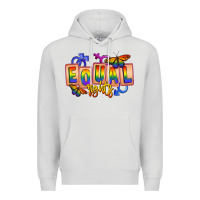 Dove Grey Equal rights Premium Hoodie - FaDigitalArtStudio