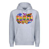 Heather Grey Equal rights Premium Hoodie - FaDigitalArtStudio