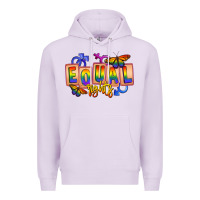 Lilac Equal rights Premium Hoodie - FaDigitalArtStudio