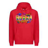 Red Equal rights Premium Hoodie - FaDigitalArtStudio
