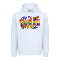 White Equal rights Premium Hoodie - FaDigitalArtStudio