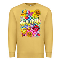 Antique Gold Mama Premium Sweatshirt - CowhideDigitalArt