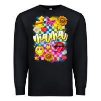 Black Mama Premium Sweatshirt - CowhideDigitalArt