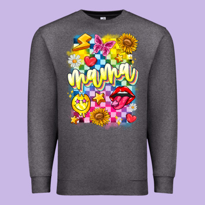 Mama Premium Sweatshirt Designed By Cowhidedigitalart
