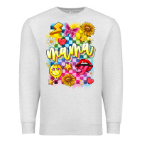 Oatmeal Heather Mama Premium Sweatshirt - CowhideDigitalArt