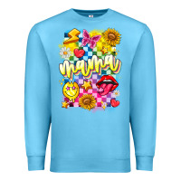 Ocean Blue Mama Premium Sweatshirt - CowhideDigitalArt