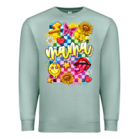 Seafoam Mama Premium Sweatshirt - CowhideDigitalArt