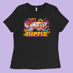 Trippy Hippie Ladies Tee Designed By Nancycooperartshop