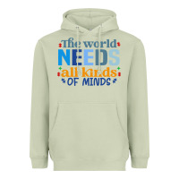 Matcha The world needs all kinds of minds Heavyweight Hoodie - CowhideDigitalArt