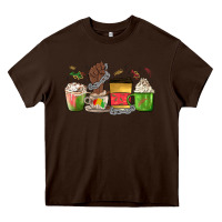 Chocolate Brown juneteenth coffee cups Heavy Core Tee - MaliasSmallBusiness