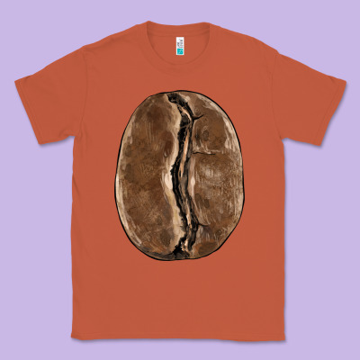 Coffee Bean Classic Tee Designed By Barkaloodesign