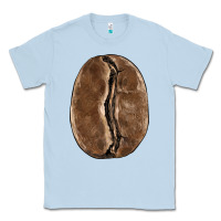 Dusty Blue coffee bean Classic Tee - BarkalooDesign