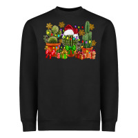 Black christmas cactus Heavyweight Sweatshirt - CowGirlArtShop